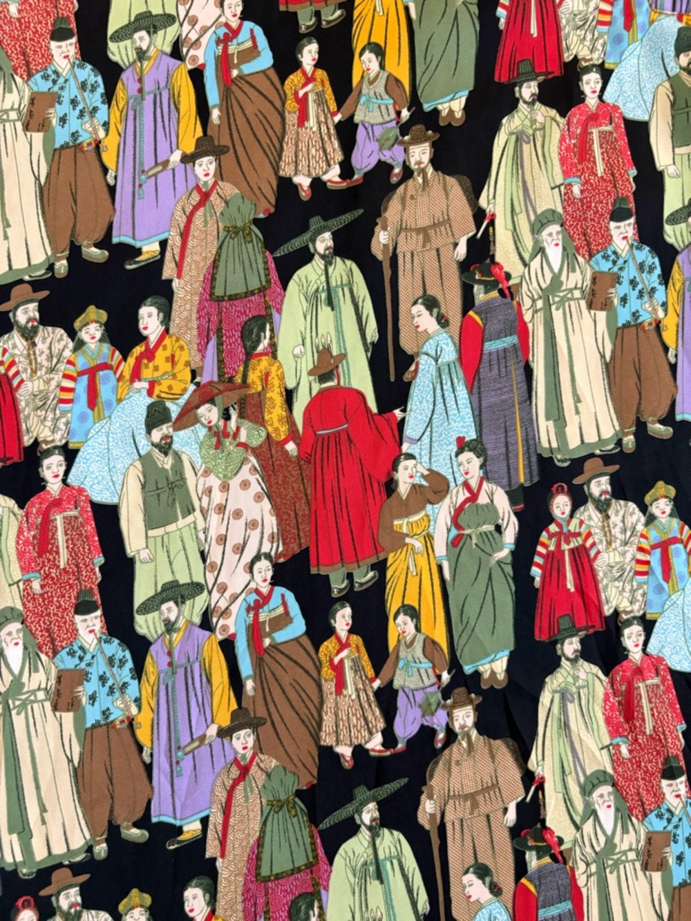 Natori Dynasty “Crowded City” Zip Caftan | XL - Picture 6 of 9